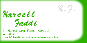 marcell faddi business card